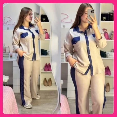 طقم نسائي عصري بإطلالة كاجوال راقية