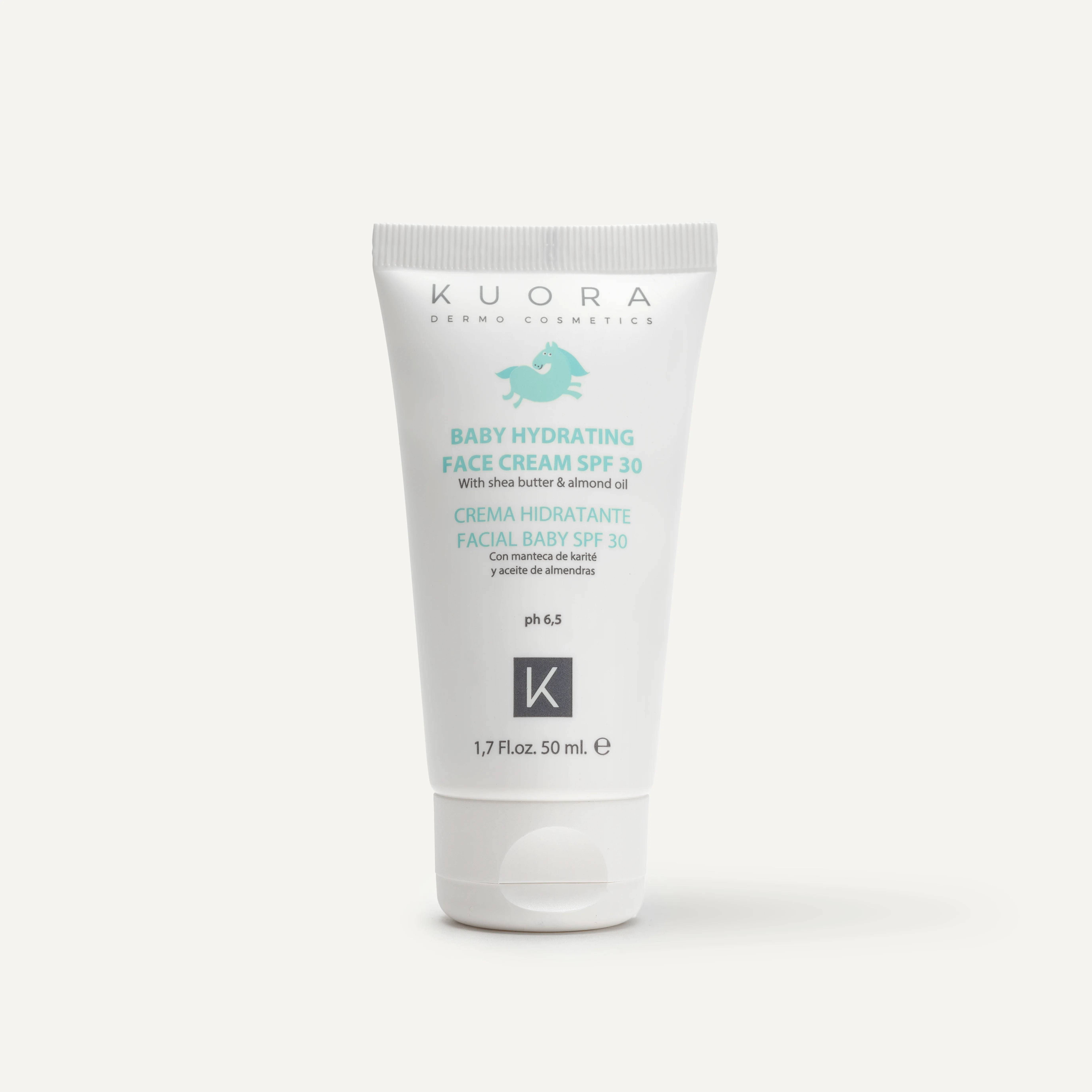 CREME HYDRATANTE VISAGE POUR BEBES SPF 30 AU BEURRE DE KARITE ET A L HUILE D AMANDE 50 ML