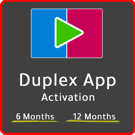 Duplex play Activation / Renew Duplex Play / Duplexplay activation gift code /Duplex play code Activation