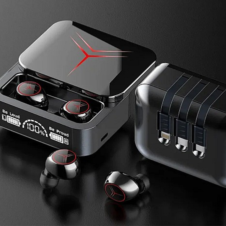 TWS M88 Wireless Headphones Sliding Cover Gaming Earphone