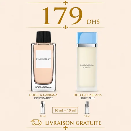 10ML l'impératrice edt + 10ML light blue edt