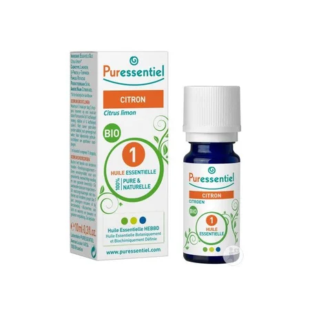 PURESSENTIEL HUILE ESSENTIELLE CITRON BIO 10 ML