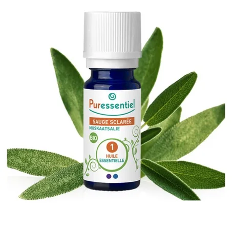 PURESSENTIEL HUILE ESSENTIELLE SAUGE SCLAREE BIO 5 ML