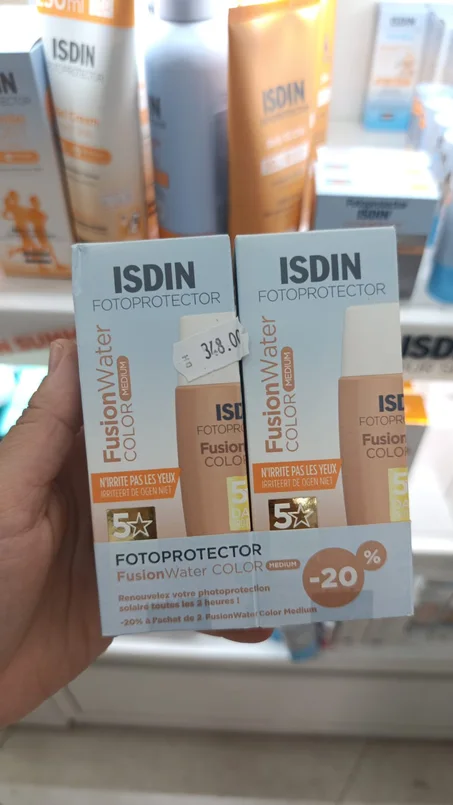 ISDIN FOTOPROTECTOR FUSION WATER COLOR MEDIUM SPF 50+ X 2