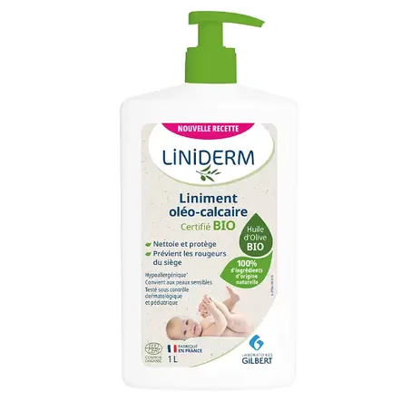 GILBERT LINIDERM LINIMENT OLEO CALCAIRE STABILISE POMPE 1 L