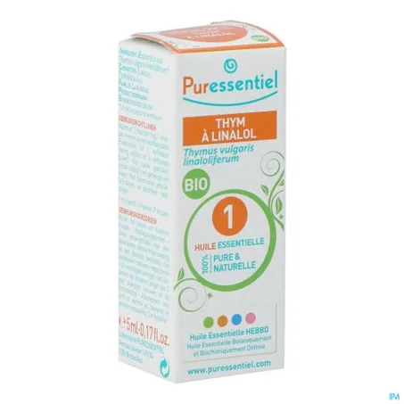 PURESSENTIEL HUILE ESSENTIELLE THYM A LINALOL 5ML