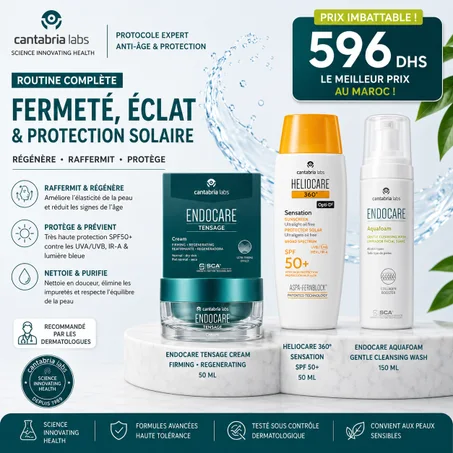 Pack Endocare & Heliocare – Routine Fermeté, Nettoyage & Protection Solaire
