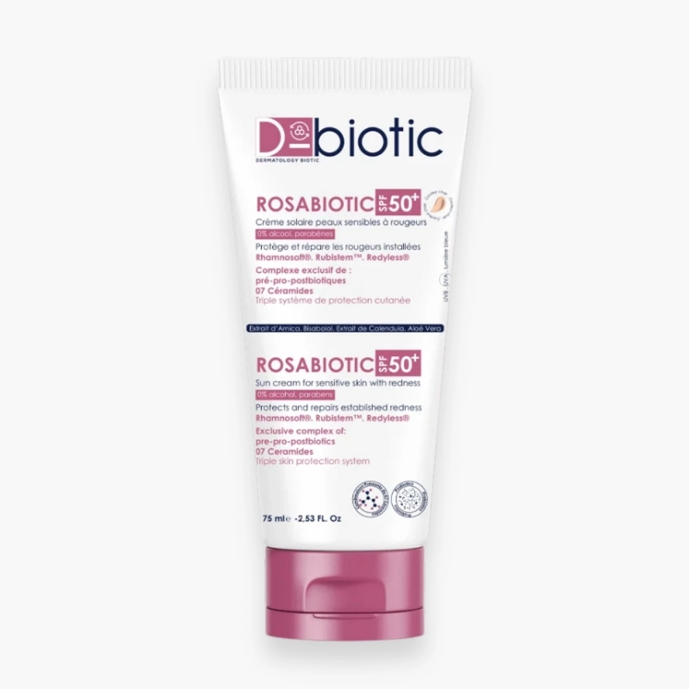 Dbiotic Rosabiotic SPF 50+ Sun Cream for Sensitive Skin with Redness
