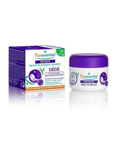 PURESSENTIEL DETENTE BAUME DE MASSAGE CALMANT BEBE 30ML