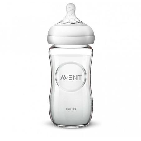 AVENT BIBERON NATURAL EN VERRE 240 ML 1MOIS+