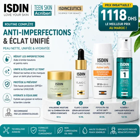 Pack ISDIN – Routine Anti-Taches, Éclat & Hydratation