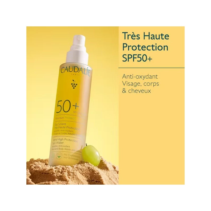 Vinosun Protect Eau Solaire Très Haute Protection SPF50+ 150ML