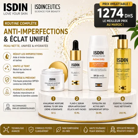 Pack ISDIN Isdinceutics – Routine Anti-Taches, Hydratation & Éclat