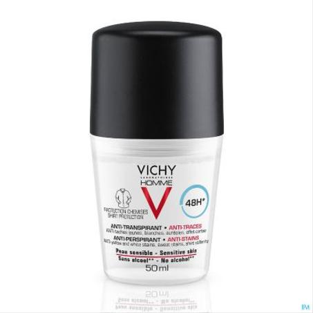 VICHY HOMME DEO BILLE ANTI TRANSPIRANT 48 HEURES 50 ML