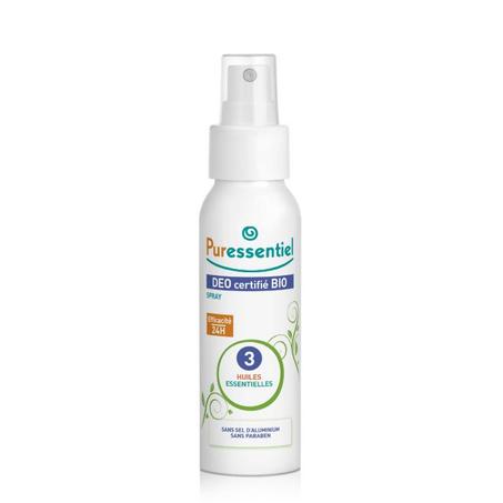 PURESSENTIEL DÉODORANT SPRAY EFFICACITÉ 24H SANS SEL D'ALUMINIUM - 50ML