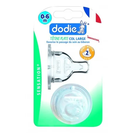 DODIE TETINE PLATE SENSATION+ ANTI-COLIQUE D2 0-6M X2