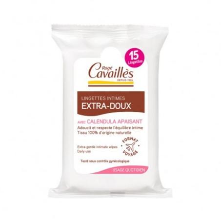 ROGE CAVAILLES LINGETTES INTIME EXTRA DOUX 15 UNITES