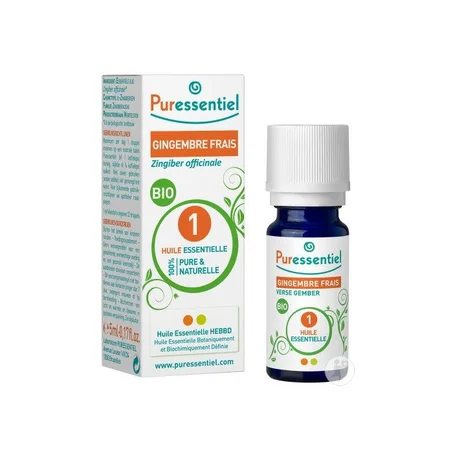 PURESSENTIEL HUILE ESSENTIELLE GINGEMBRE FRAIS BIO 5 ML