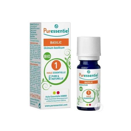 PURESSENTIEL HUILE ESSENTIELLE BASILIC BIO 5 ML