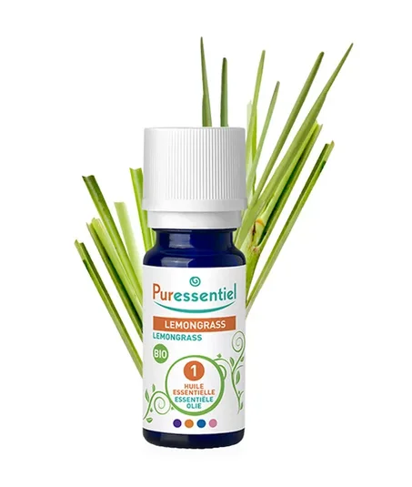 PURESSENTIEL HUILE ESSENTIELLE LEMONGRASS BIO 10 ML