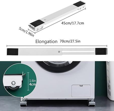 Support de machine à laver réglable