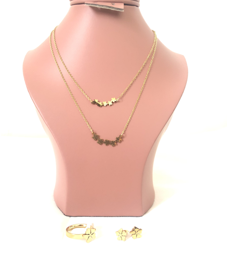 Collier penta trèfle