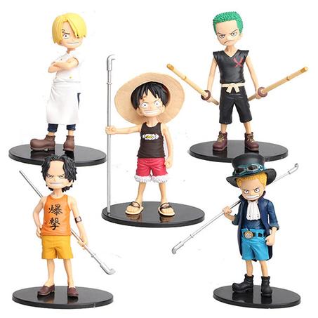 Pack 5 figurines One Piece