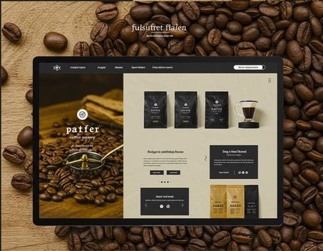 Coffee Shop website two languges