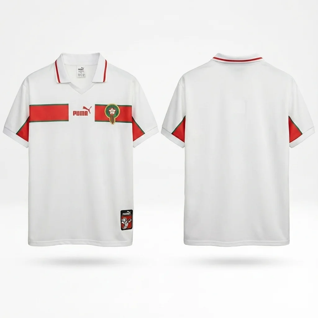 Maillot du Maroc Blanc – Coupe du Monde 1998