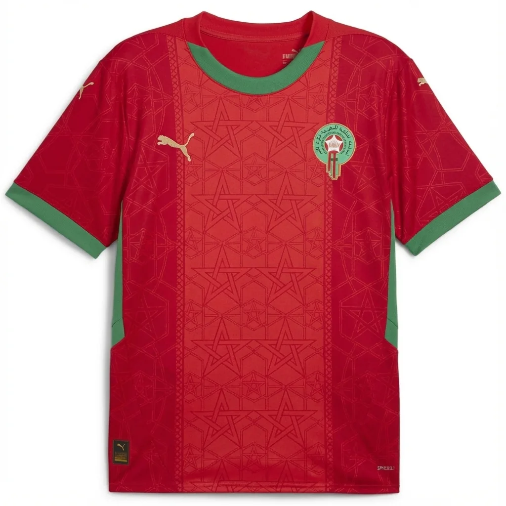 Maillot de l'équipe du Maroc 2025 Rouge