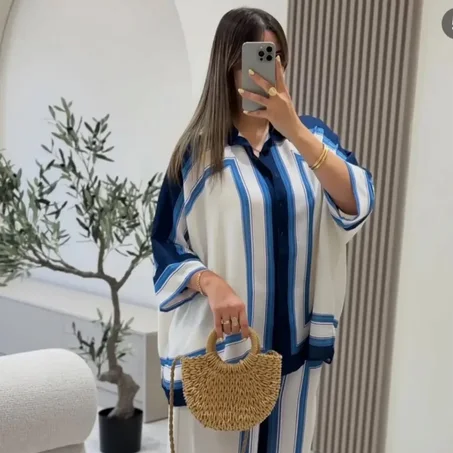 Ensemble Chic Oversize – أناقة عصرية بلمسة مميزة