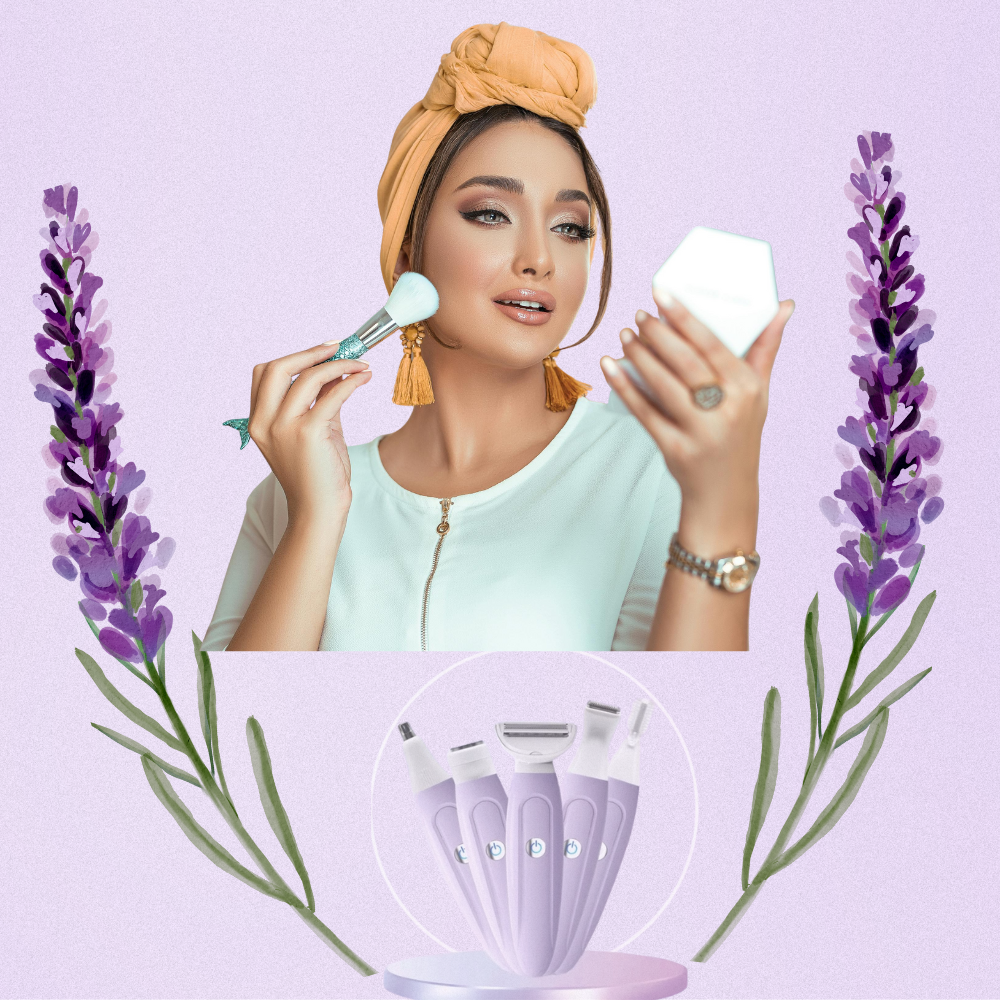 ماكينة حلاقة وتشذيب نسائية 5 في 1