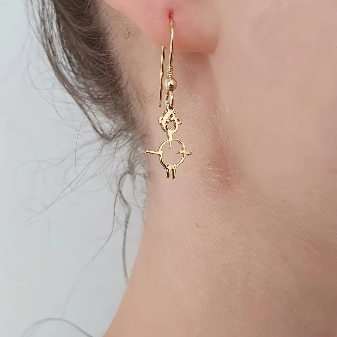 أقراط الكلمة المخصصة | Custom Drop Dangle Jewelry