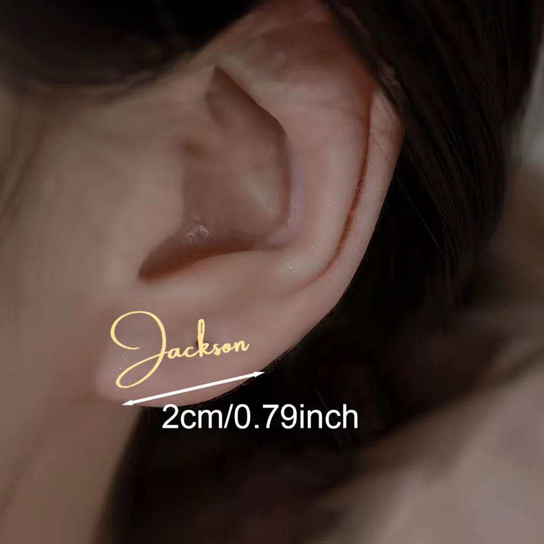 أقراط الأذن المخصصة بالاسم | Personalized Name Earrings Collection