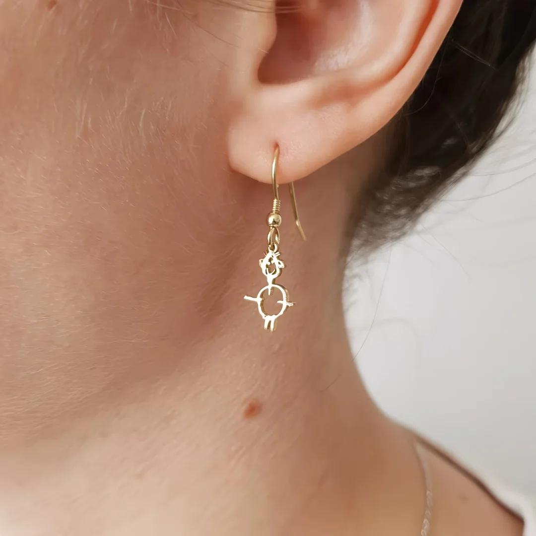 أقراط الكلمة المخصصة | Custom Drop Dangle Jewelry