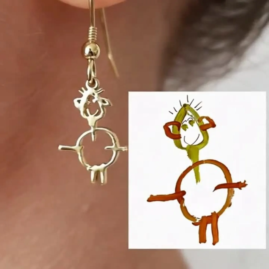 أقراط الكلمة المخصصة | Custom Drop Dangle Jewelry