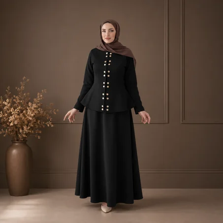 طقم كارلا (اسود)