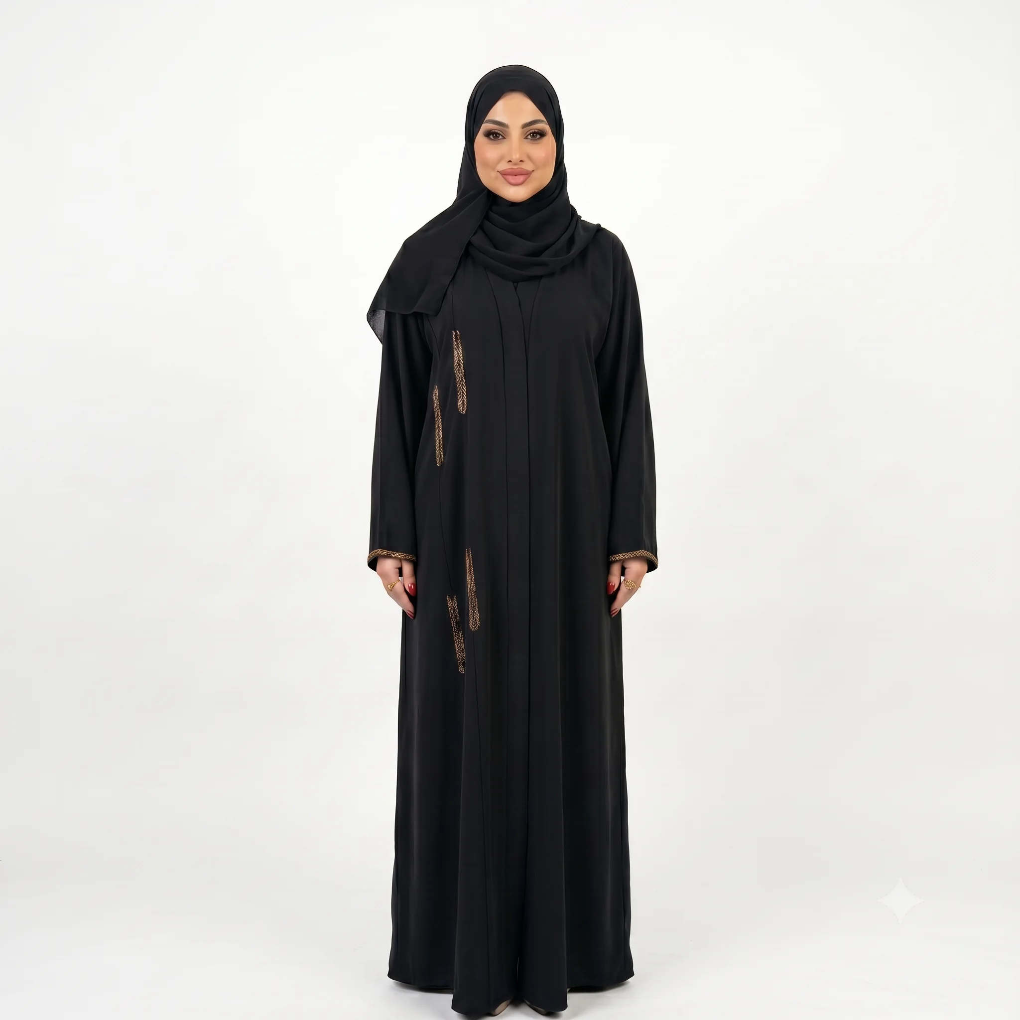 عباية سنبلة (أسود)
