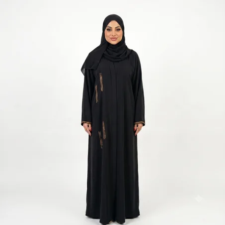 عباية سنبلة (أسود)