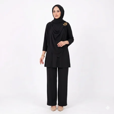 طقم جمانة (أسود)