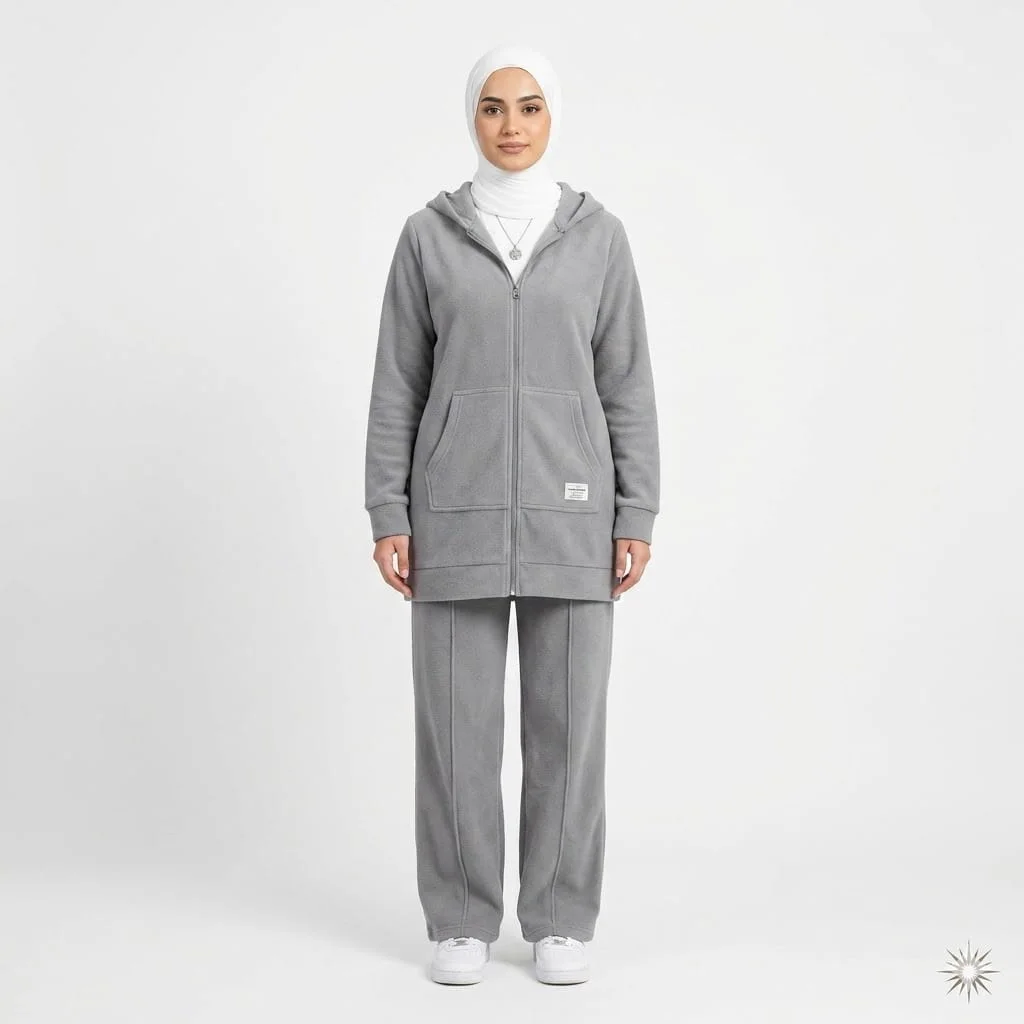 طقم فردوس (رمادي)