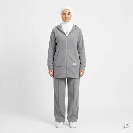 طقم فردوس (رمادي)