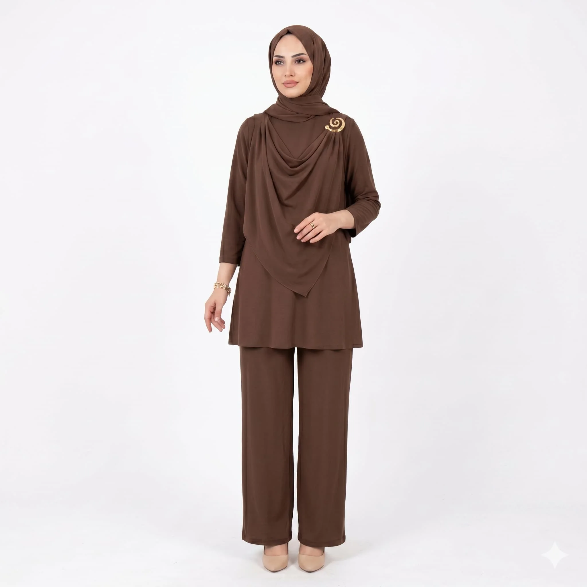طقم جمانة (بني)