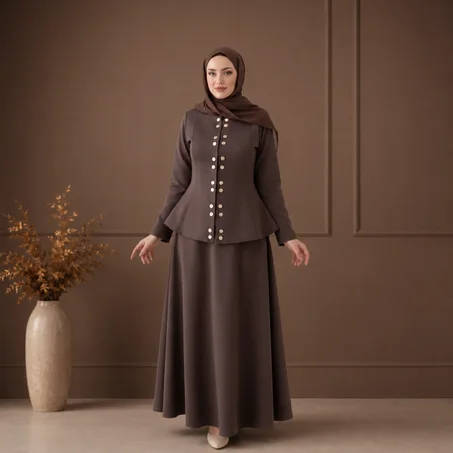 طقم كارلا (بني)