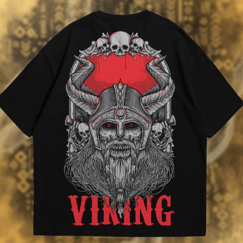 T-SHIRT RED VIKINGS