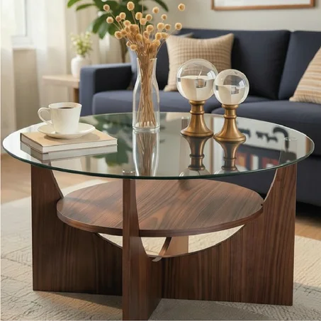 Table basse moderne qui transforme votre salon en un espace élégant