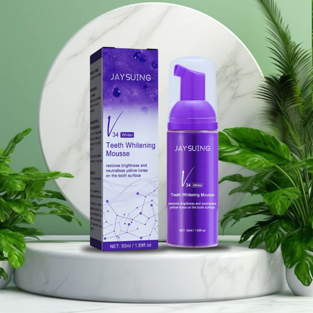 تبييض الأسنان بالرغوة