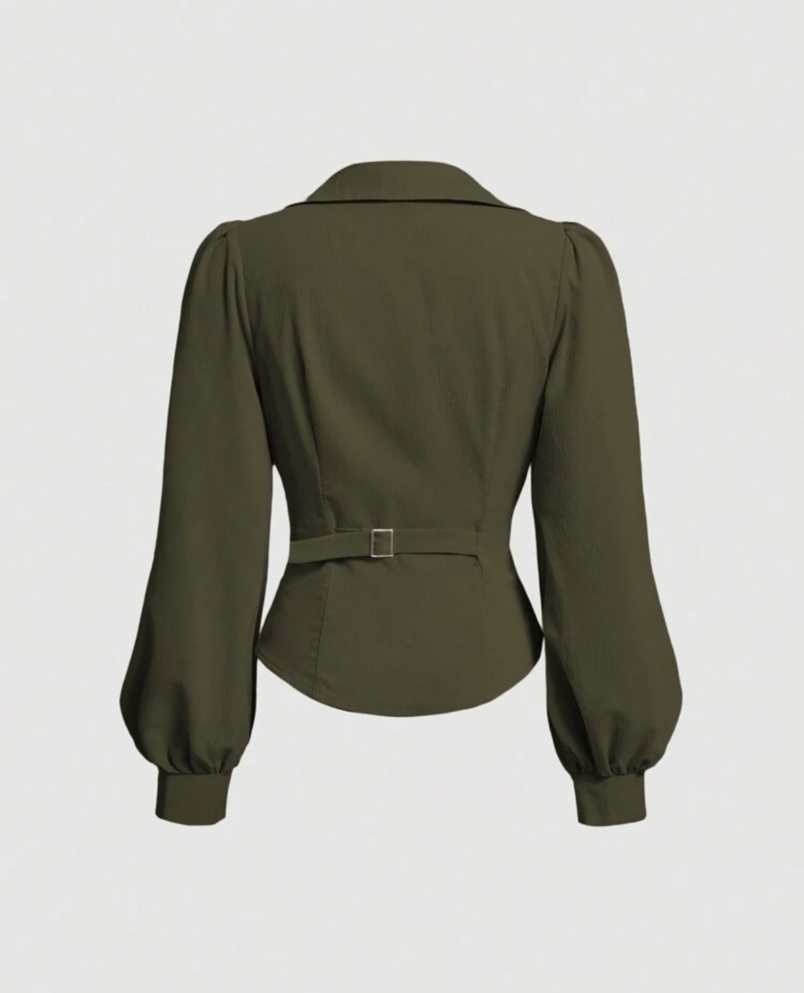 Blouse Cache-Cœur à Manches Longues