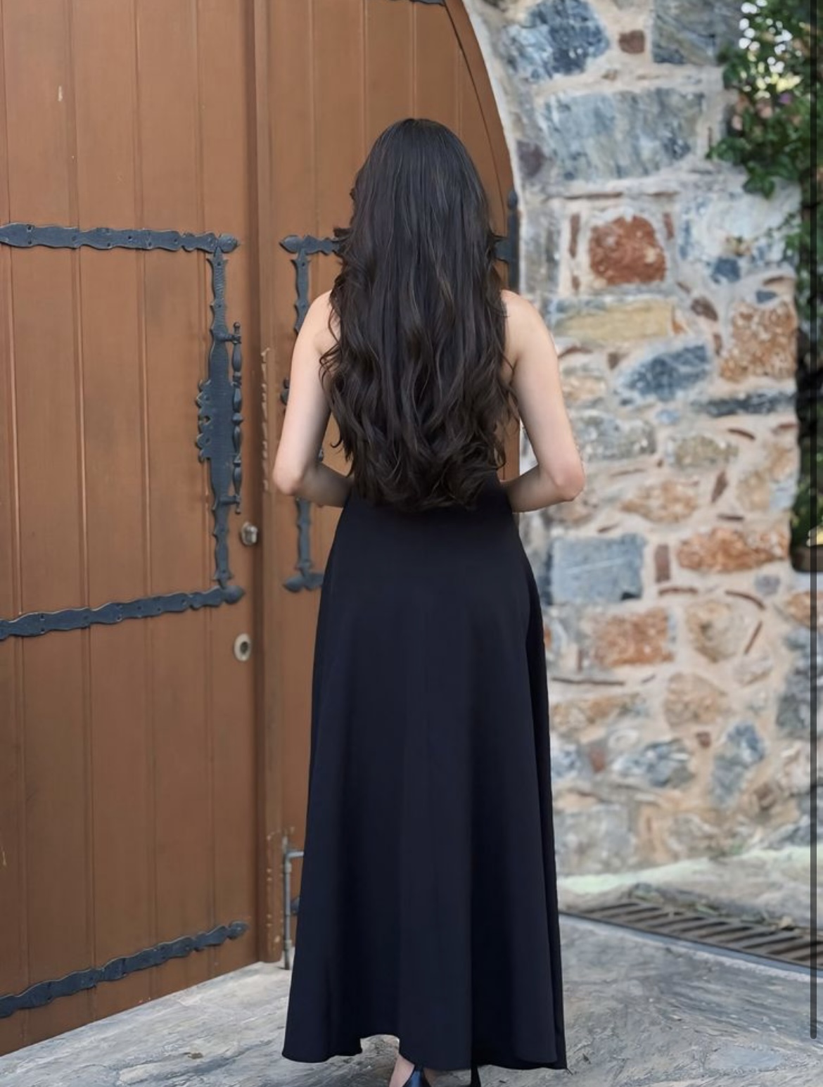 Robe de Soirée Classique à Bretelles Fines