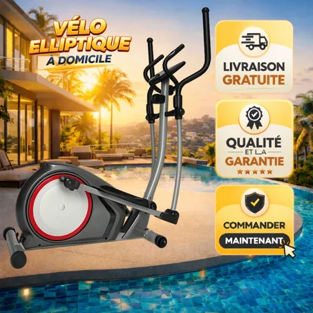 Vélo Elliptique Pro Magnétique Top Sport - Volant 16kg pour un entraînement intense *